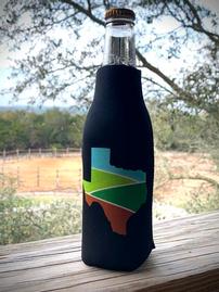 Black Bottle Koozies with Texas logo 202//269